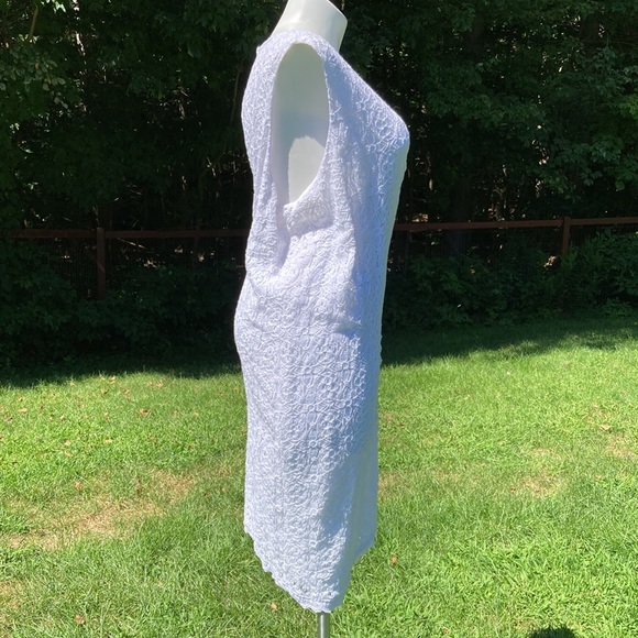 Catherines white lace over white liner plus size sheath dress size 4X - Picture 6 of 9